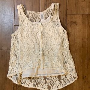 Flower Lace Tank Top